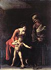 Caravaggio Canvas Paintings - Madonna with the Serpent